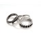 Lowest price of  zinc alloy 4pcs set rings in anti-silver plating