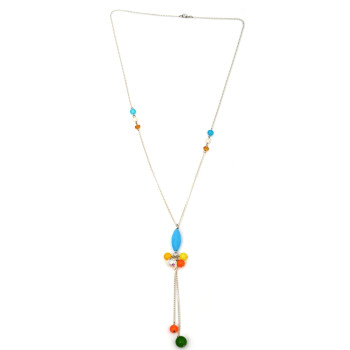 New arrival fashion acrylic beads pendant chain necklace