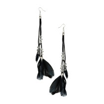 Fashion bead thong and feather earring.jpg