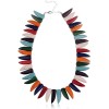 Colorful Ivory short necklace
