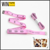 Pink color promotional bra fitting tape measure branded your logo
