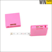 Gift Under 1 Dollar With Name Pink Steel Measuring Tape 1 Meter With Spirit Level