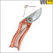 Garden Tools Bypass Sharp Hand Metal Cutting Shears For Pruning