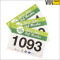 Tyvek Cheap Printing Water Proof Paper Race Number With Pin
