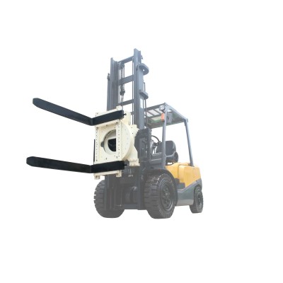 Forklift attachment forklift rotator