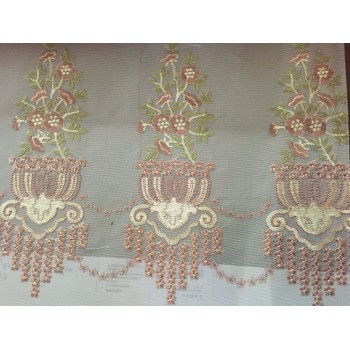 New Design Embroidery Curtain screen small MOQ fast delivery