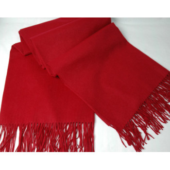 RED CASHMERE THROW