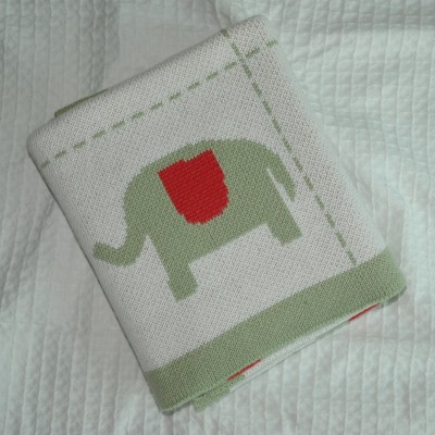 COTTON KNITTED BABY BLANKET