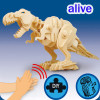 wooden animatronic toy dinosaur