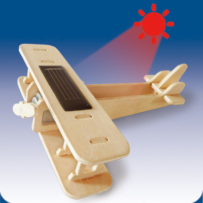 DIY wooden solar plane Biplane
