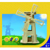 Wooden puzzle Solar windmill