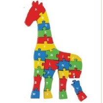 Educational giraffe alphabet puzzle