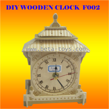 3D DIY wooden clock
