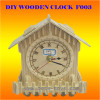 DIY wooden  real clock