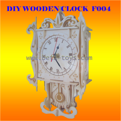 wooden walking clock