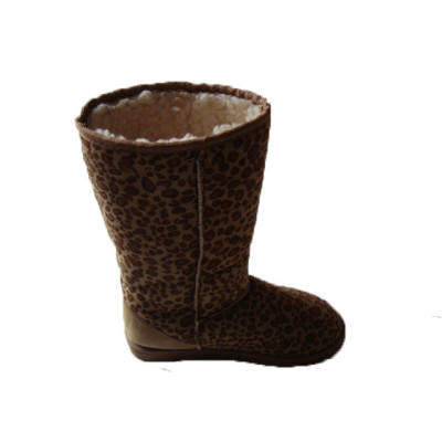leopard pattern fashion snow boots for wowam