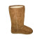 brown suede upper  stud  decoration snow boots for lady