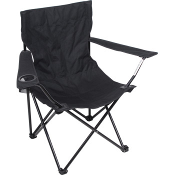 All black armrest foldable fishing beach chairs
