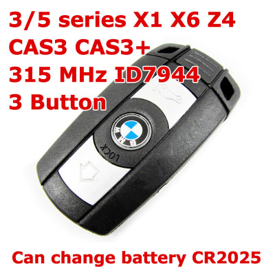 BMW 3/5 Series X1 X6 Z4 3 Button Remote Key 315MHZ