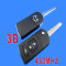 Citroen Remote Key 3 Button ( without Groove)