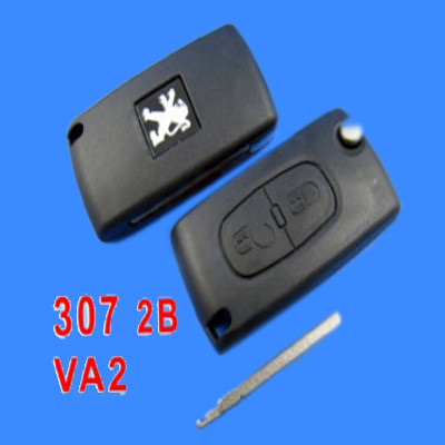 Peugeot Remote Key 2 Button Mh 433 (307 without Groove)