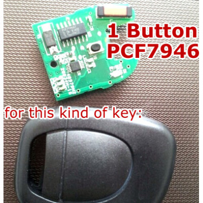 Renault 1 Button PCB Board (PCF7946)