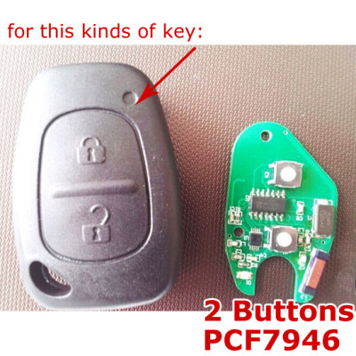 Renault 2 Buttons PCB Board (PCF7946)