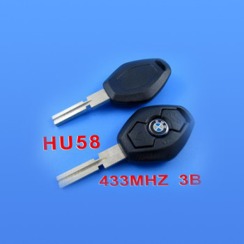 Rechargeable BMW Remote Key 3 Button 4 Track (433mhz)