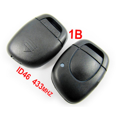 Renault 1 Button Remote Key ID46 433Mhz