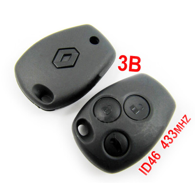 Renault 3 Buttons Remote Key ID46 433MHz
