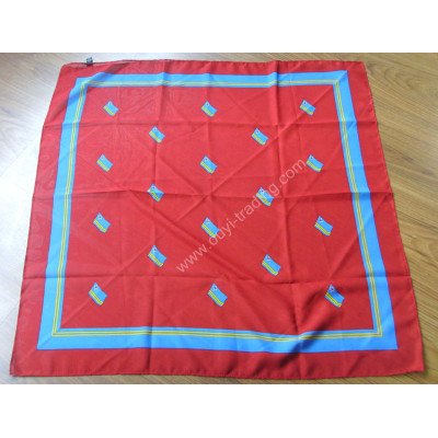 Silk square flag scarf
