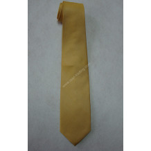 Plain Gold Color Silk Necktie
