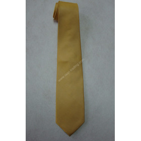 Plain Gold Color Silk Necktie