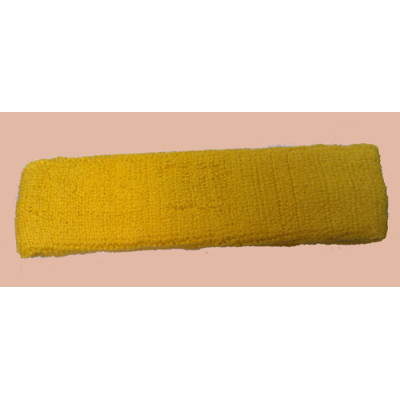 Yellow Sporting Sweatband Headband