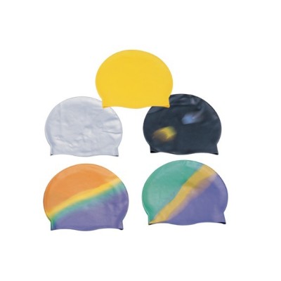 2012 Colorful Silk Printing Silicone Swimming Cap