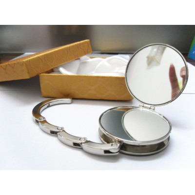 Purse Holder with Cosmetic Mirrors