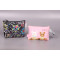 2014 New Design Small Cosmetic Bags With Compartments,Two Zipper Cosmetic Bags