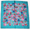 Lady's  Print Square Silk Twill Scarves