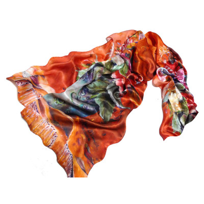 fashion silk satin scarf for lady