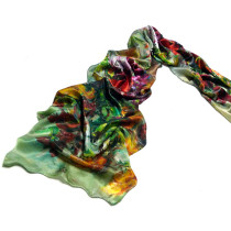 print silk women scarf styles