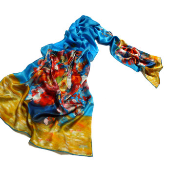 silk satin silk scarf pattern