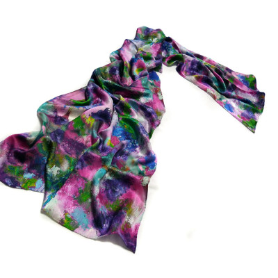 fashion silk satin shawl