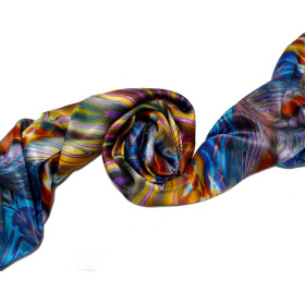 Design silk long scarf