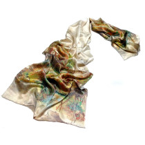 customer design silk scarf with NO MOQ