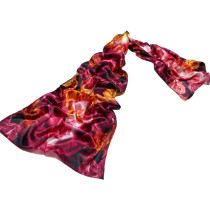 silk long scarf displaying