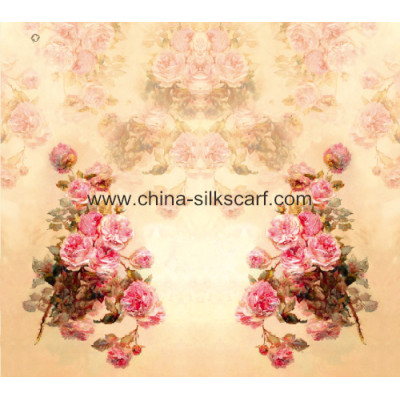 Promotion Twill Print Silk Fabric