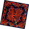 Fashion Print Brand Pure Silk Handkerchief