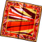 Silk print square pashmina scarf