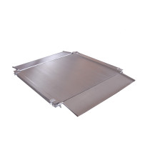 Ultra low profile, double deck, stainless steel floor scale