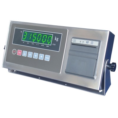Stainless steel weighing indicator with printer